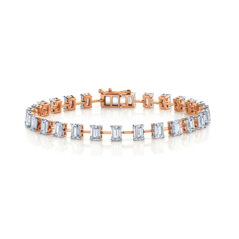 Bold And Beautiful Jewelry Now At Irresistible Prices Spaced Emerald Cut Diamond Tennis Bracelet