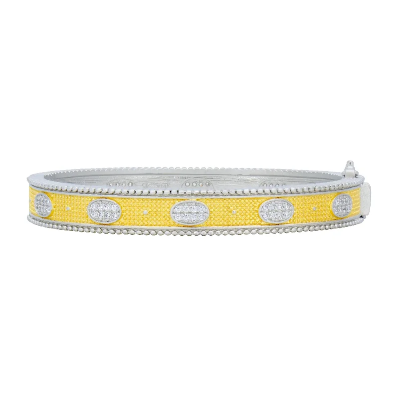 Timeless Jewelry Styles At Wallet-Friendly Prices Stack This! Oval Eternity Hinged Bangle