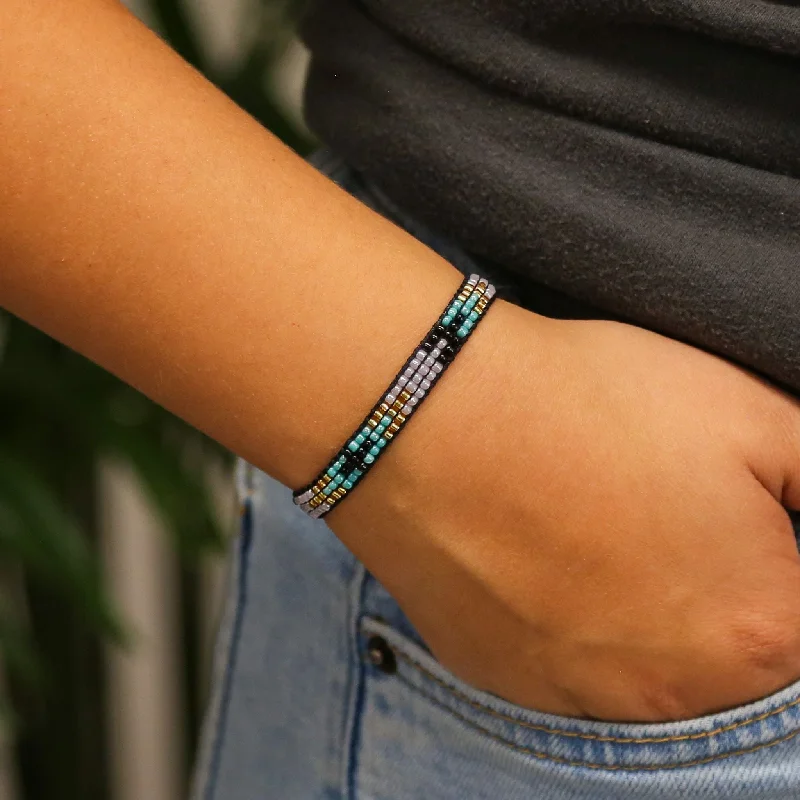 Exclusive Gemstone Jewelry At Special Prices Starry Night - Beaded Adjustable Accent Bracelet
