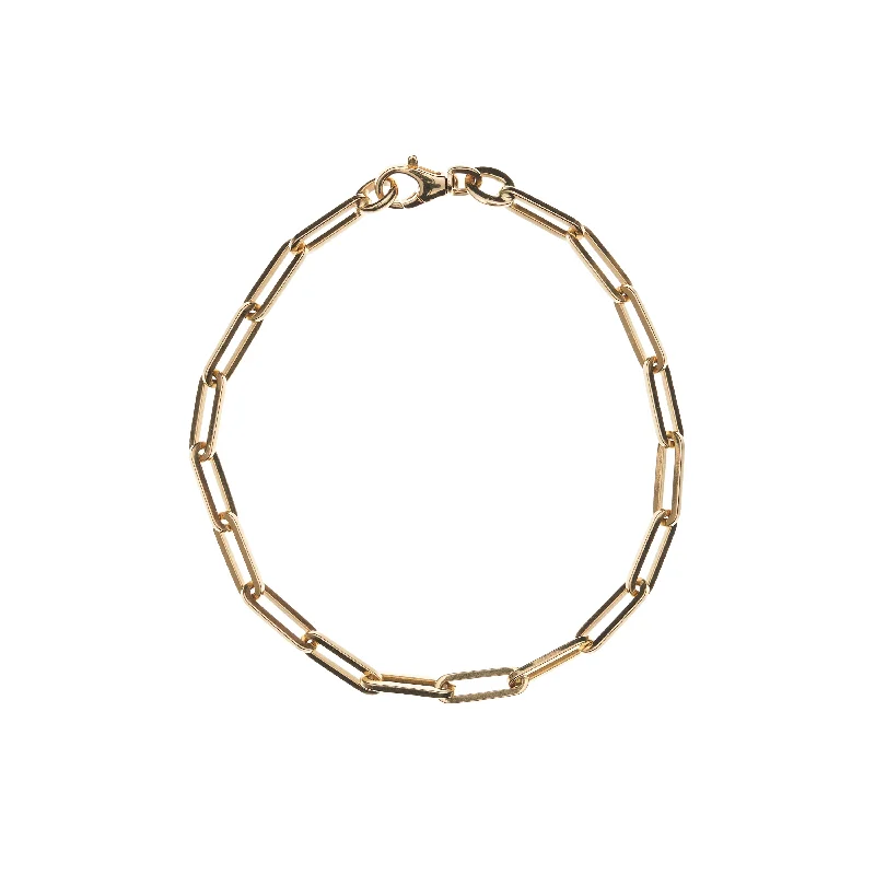 Stunning Jewelry Pieces At The Lowest Prices Ever Stephanie Windsor 14k Gold Solid Paperclip Chain Bracelet