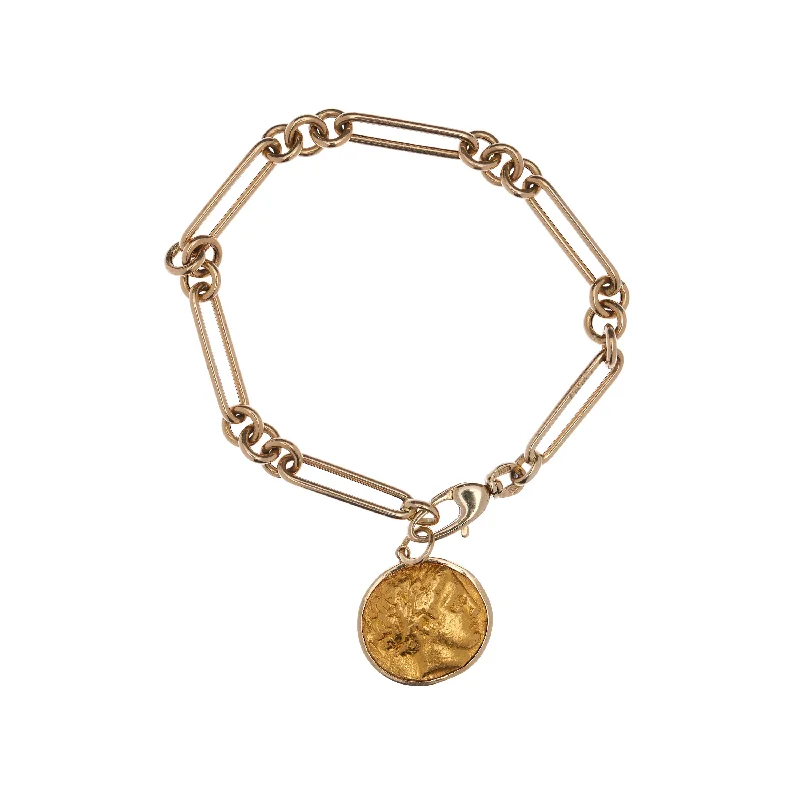 Personalized Jewelry Sale – Unique Gifts At Low Prices Stephanie Windsor 14k Yellow Gold Trombone Link Bracelet