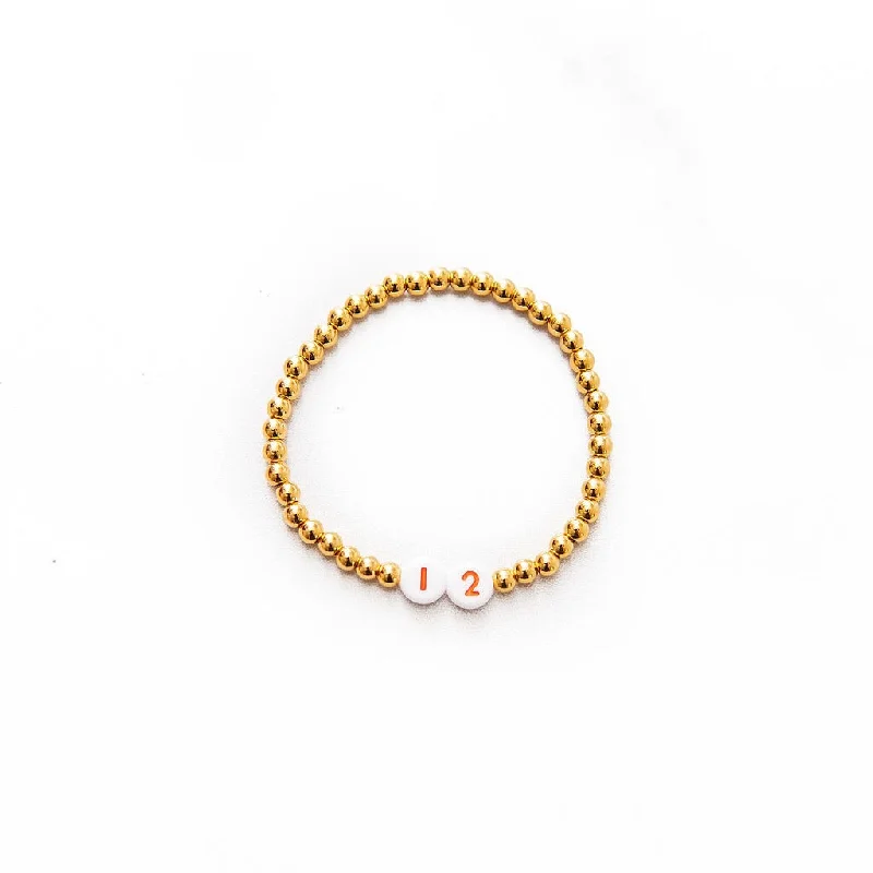 Jewelry Clearance Sale – Final Reductions Team Number Gold Beaded Bracelets
