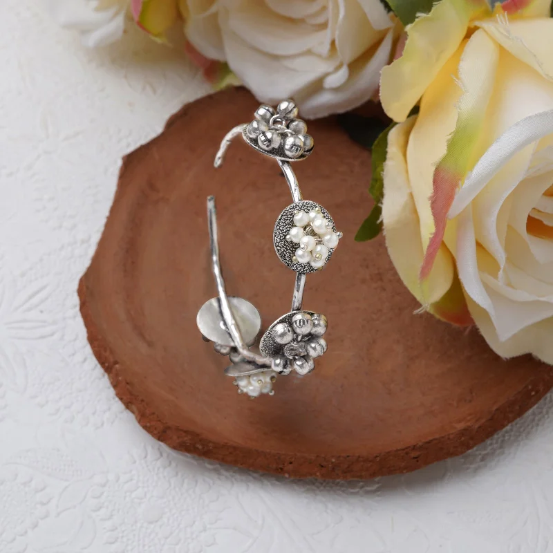 Best-Selling Jewelry Styles Now At Exclusive Discounts Teejh Amani Pearl and Silver Oxidised Bracelet