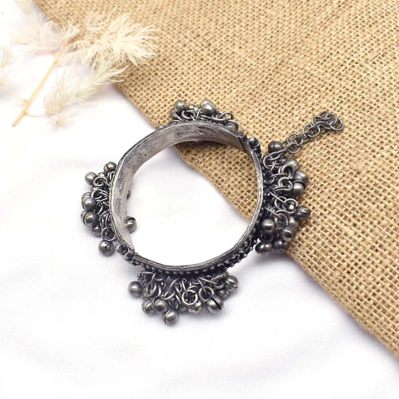 Handcrafted Jewelry Sale – Unique Designs At Low Prices Teejh Gyanvi Silver Oxidised Bracelet