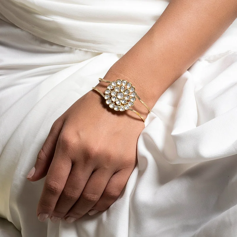 Huge Savings On Premium Jewelry Styles Teejh Niruja Pearl and Polki Bracelet