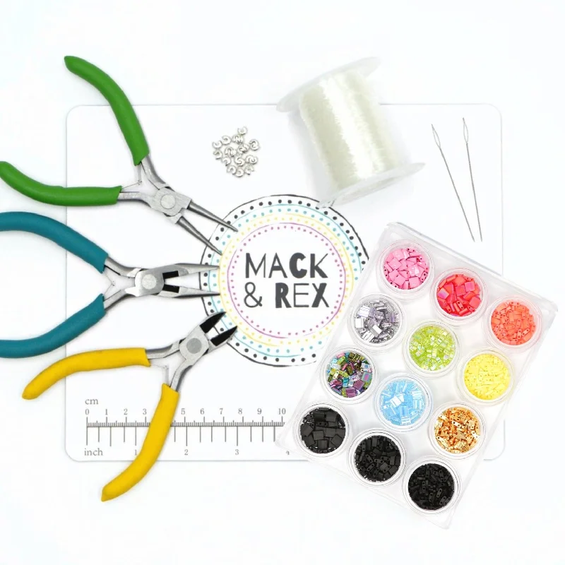 Jewelry Clearance – Final Chance To Save Big Tila Bead Starter Kit | PARTY | Makes 20 bracelets