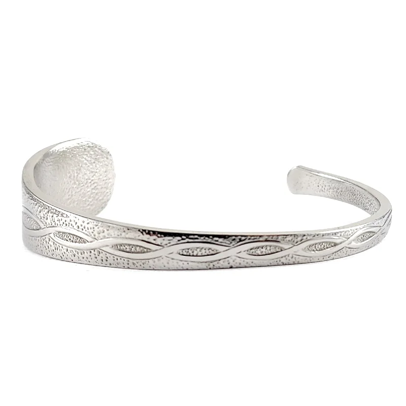 Exclusive Savings On Timeless Jewelry Pieces Triskeles Celtic Knot Stainless Steel Spoon Cuff Bracelet