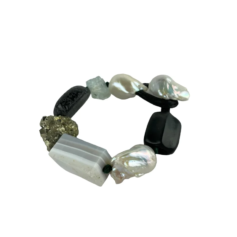 Exclusive Jewelry Sale – Shine For Less MIXED GEMS/STONES BRACELET