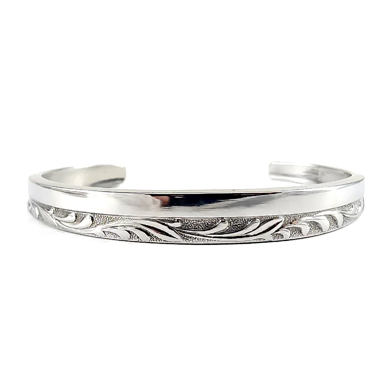 Trendy And Classic Jewelry Now At Reduced Prices Vintage Filigree Scrolls Stainless Steel Spoon Cuff Bracelet