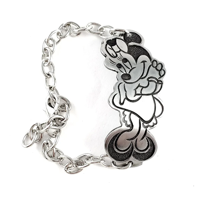 Timeless Elegance Now At Special Discounts Vintage Minnie Mouse Stainless Steel Spoon Bracelet