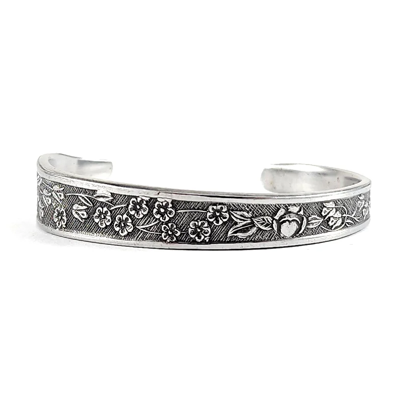 Customized Silver Jewelry For Unique Style Vintage National Sevita Stainless Steel Spoon Cuff Bracelet