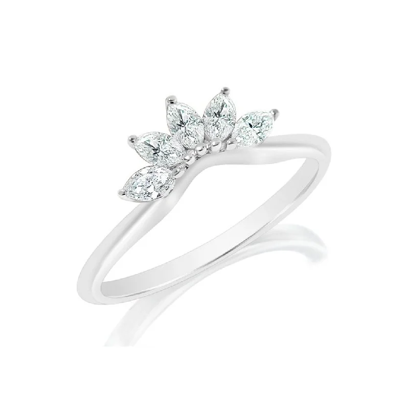 Unmissable Jewelry Sale – Shop Before It's Too Late 0.31 ctw Diamond Contour Band