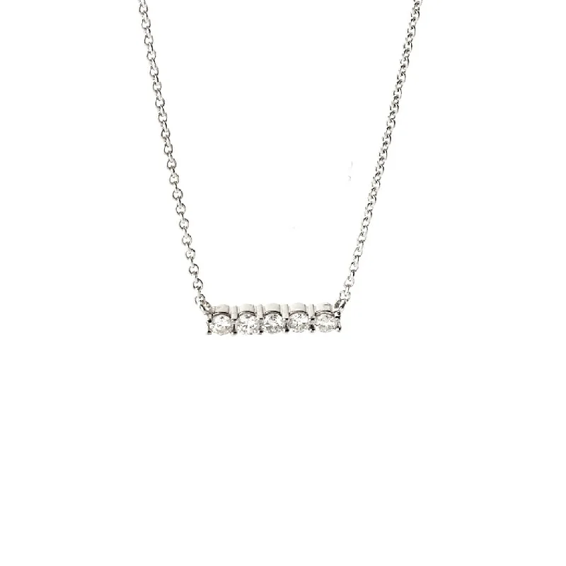 Gorgeous Jewelry, Limited-Time Savings 0.45 ctw Diamond Bar Necklace
