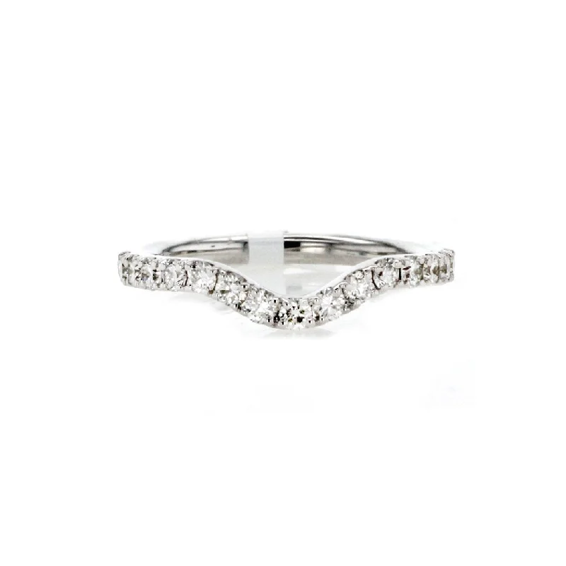Dainty And Elegant Jewelry Now At Reduced Prices 0.50 ctw Diamond Contour Band