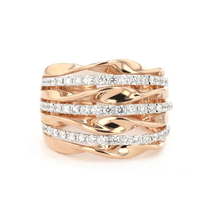 Discover Unique Jewelry With Special Limited-Time Offers 0.73 ctw Diamond Multi-Row Band