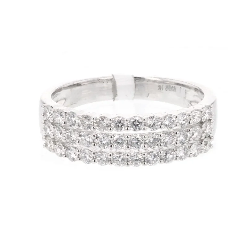 Timeless Jewelry, Timeless Savings – Don't Wait 0.94 ctw Diamond 3-Row Band