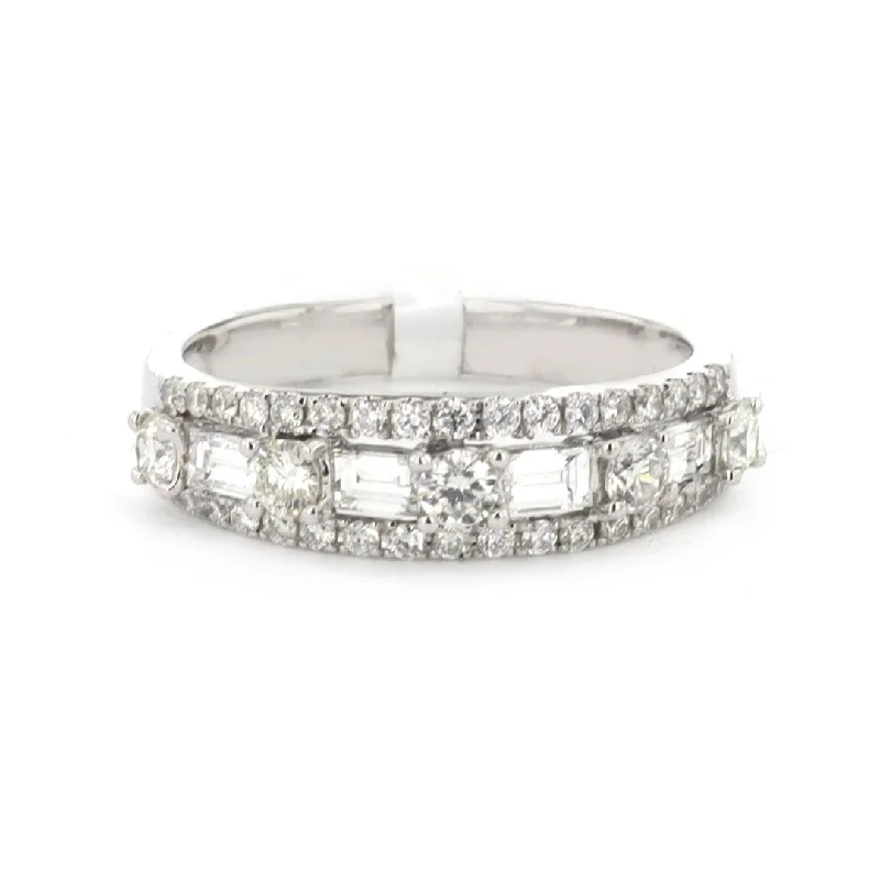 Big Savings On Your Favorite Jewelry Pieces 0.95 ctw Ddiamond 3-Row Band