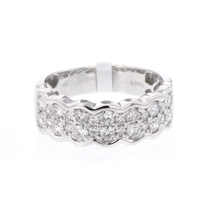 Luxury Jewelry Now At Special Promotional Rates 0.95 ctw Diamond 2-Row Band