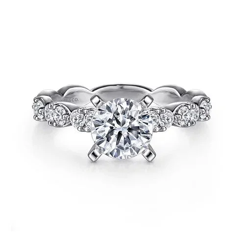 Jewelry Clearance Event – Last Chance For Stunning Deals 14K White Gold Round Diamond Engagement Ring