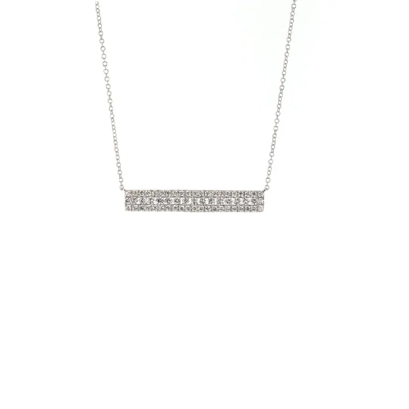 Special Offers On Handcrafted And Designer Jewelry 19" 0.88 ctw Diamond Bar Necklace | M10278686