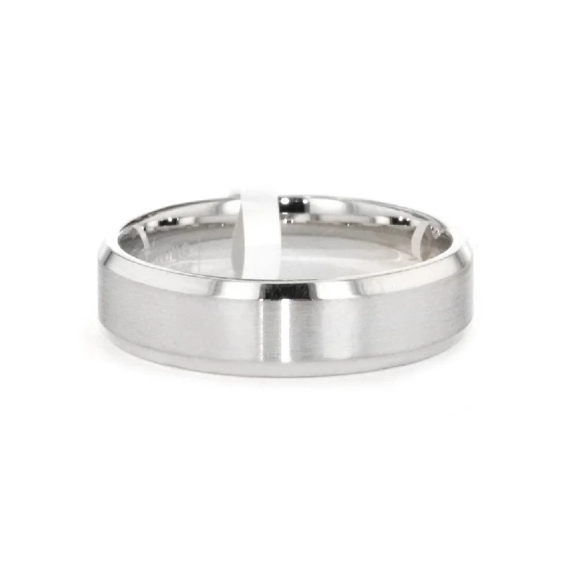 High-End Jewelry, Now More Affordable Than Ever 6.5MM Flat with Sandpaper Finish Band