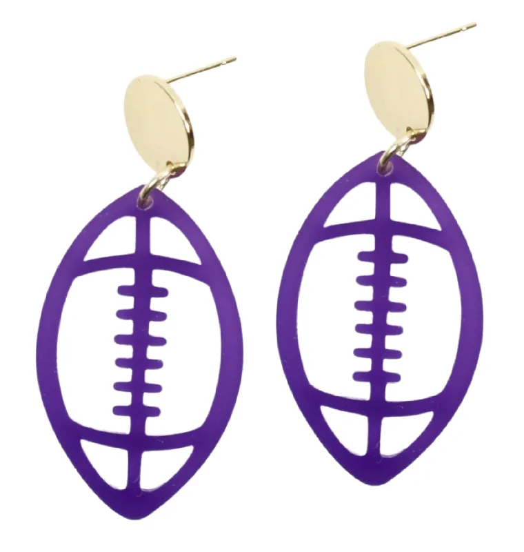 Shine In Style – Shop Jewelry Discounts Today Acrylic Football Earring - Purple