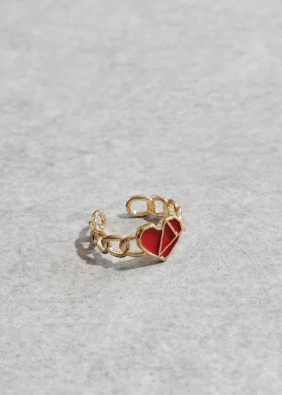 Limited Stock On Premium Jewelry At Low Prices Adjustable Heart Ring