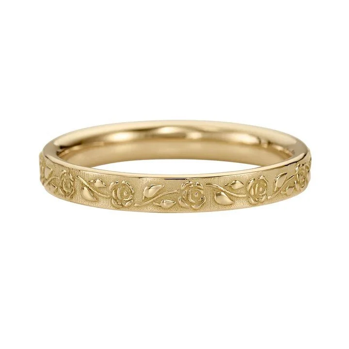 Shop Dazzling Jewelry With Special Promotional Discounts ORDER ONLY: 18K Gold Embossed "Rose" Ring