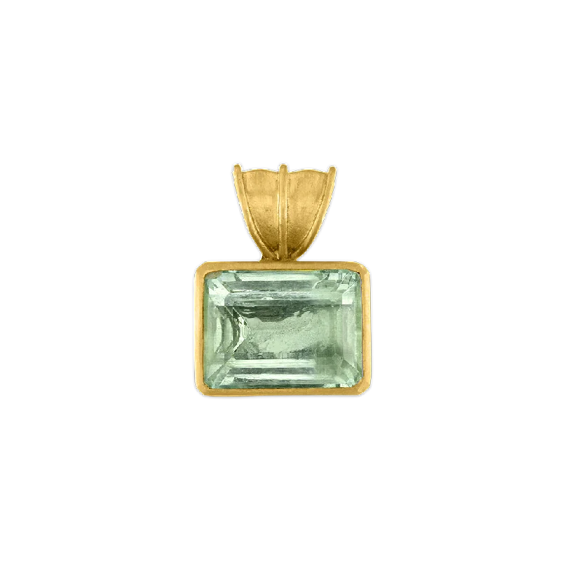 Timeless Elegance, Temporary Discounts – Act Fast Baby Block Green Beryl Pendant