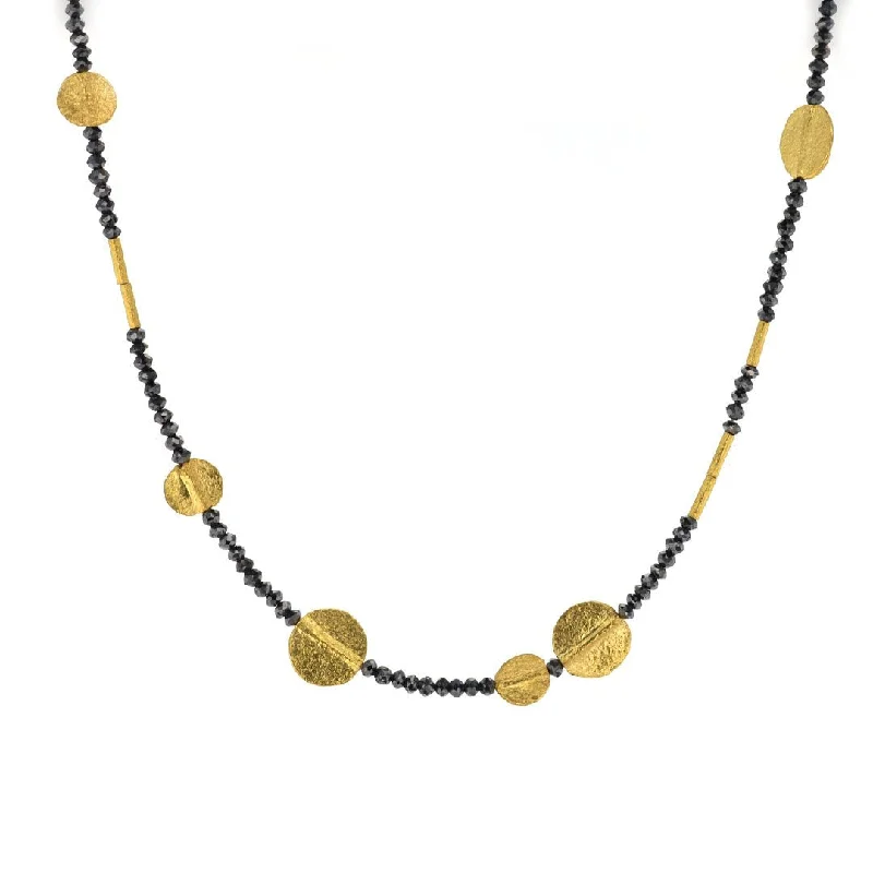 Shop High-Quality Jewelry At Jaw-Dropping Discounts Bead & 24K Disc Necklace