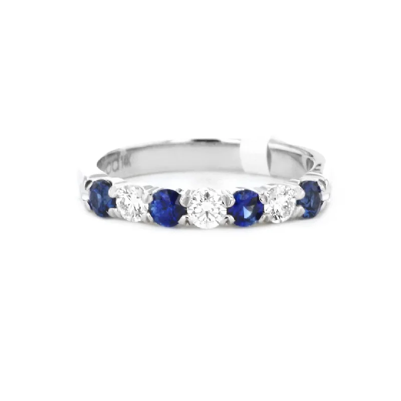 Jewelry Clearance Event – Stock Up Before It's Over Blue Sapphire & Diamond Band