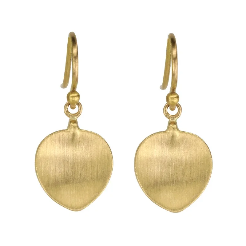 Upgrade Your Jewelry Collection For Less 20K Gold "Small Leaf" Earrings