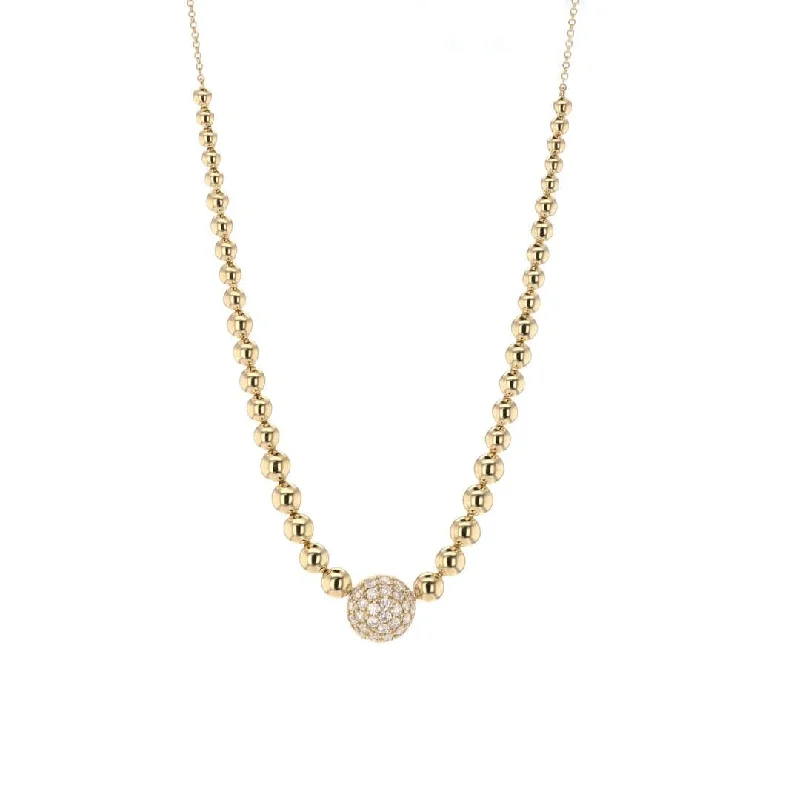 Jewelry Clearance Event – Last Chance For Stunning Deals Diamond Bead Necklace | 0.78 ctw