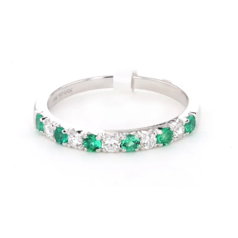 Huge Markdowns On Premium Jewelry Styles Emerald & Diamond Band
