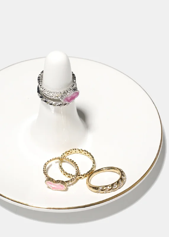 Unmissable Discounts On Timeless Jewelry Pieces Heart Ring Set