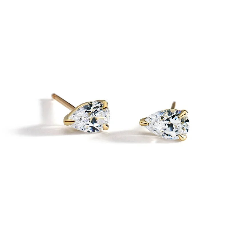 Shop Signature Jewelry Styles At Exclusive Prices Pear Shaped Prong-Set Diamond Stud Mount