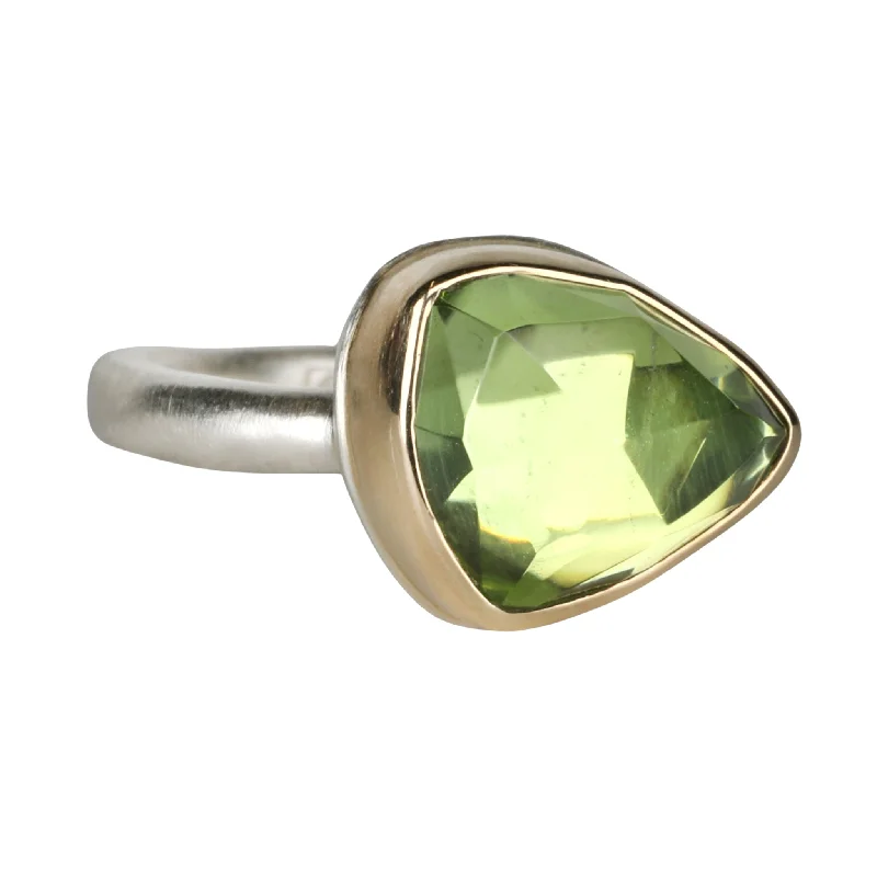 Timeless Jewelry Styles At Wallet-Friendly Prices Asymmetrical Rose-Cut Peridot Ring