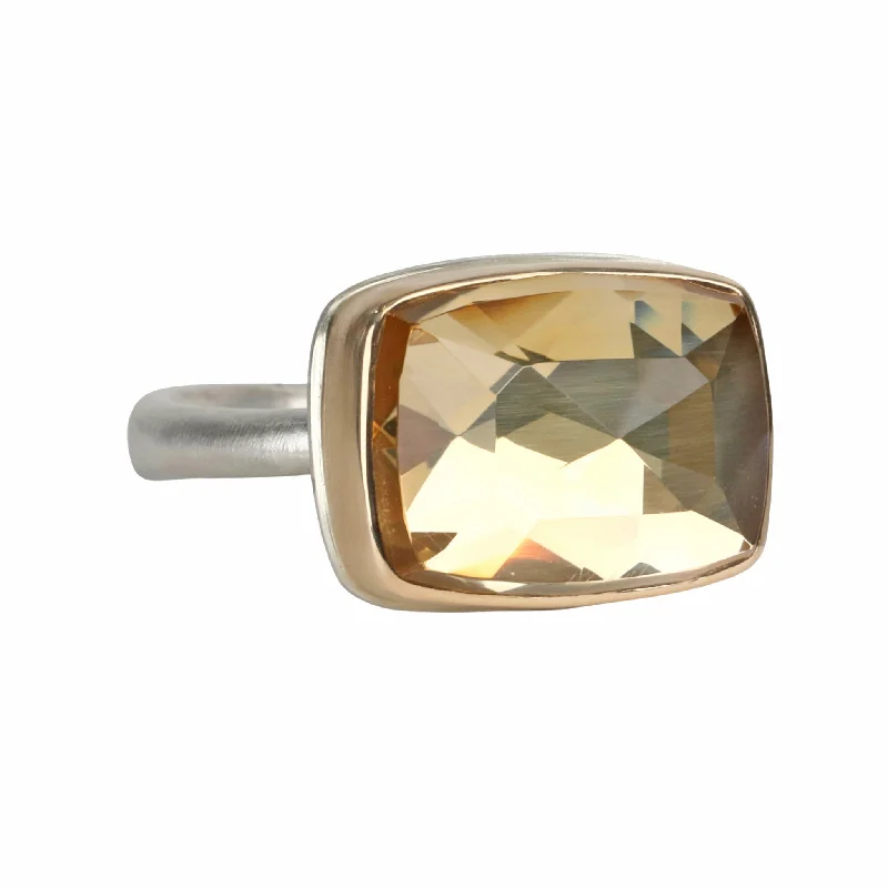 High-End Jewelry, Now More Affordable Than Ever East-West Rectangular Citrine Ring