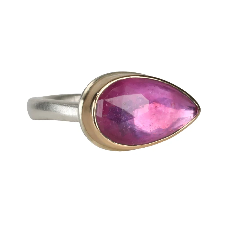 Flash Jewelry Sale – Get Stunning Pieces At Low Prices East-West Teardrop African Ruby Ring