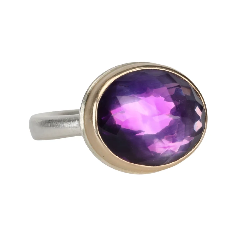 Best Jewelry Deals – Shop Premium Pieces At Great Prices Oval Inverted Amethyst Ring