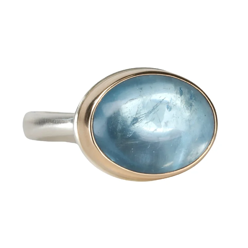 Elegant Jewelry Styles At Budget-Friendly Prices Smooth Oval Aquamarine Ring