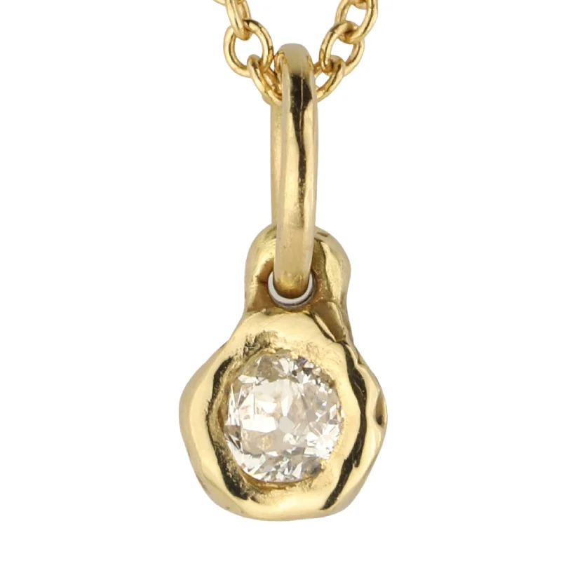 Gorgeous Jewelry, Limited-Time Savings 18K Gold and Diamond Melt Charm