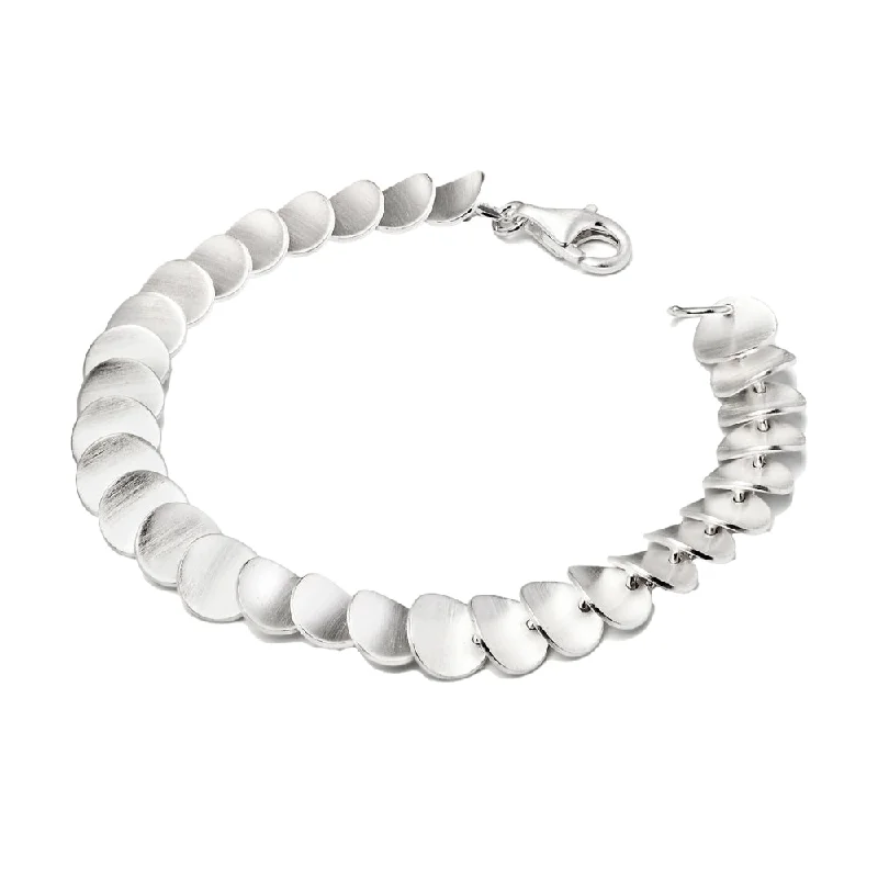 Limited-Time Offer On Elegant Jewelry Pieces Kelim Sterling Silver Zinnia Petals Bracelet 7"