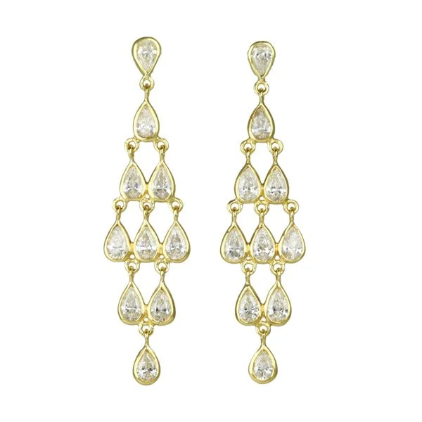 Grab Stylish Jewelry Before The Sale Ends Teardrop Diamond "Kite" Earrings