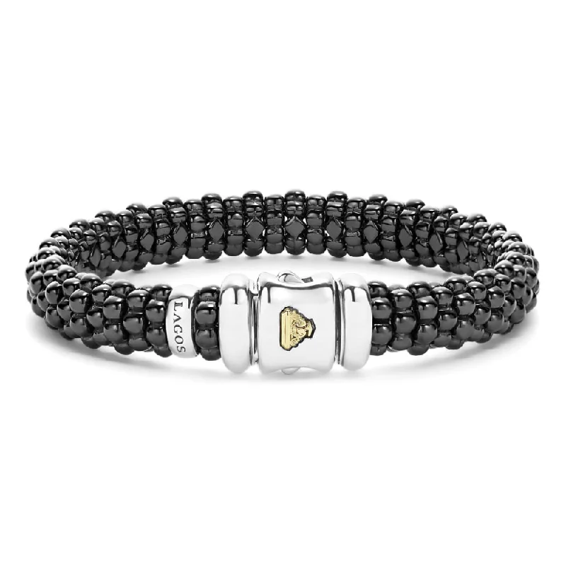 Exclusive Jewelry Offers – Sparkle For Less Lagos Black Caviar Ceramic Beaded Bracelet