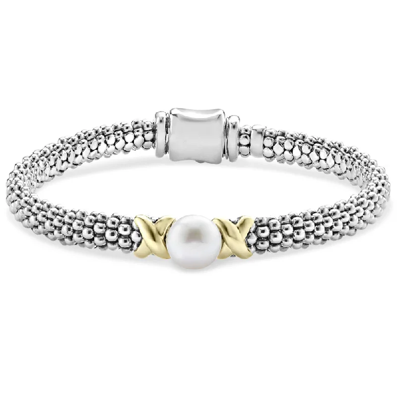 Exclusive Jewelry Offers – Shine For Less Lagos Luna Gold X Pearl Caviar Bracelet