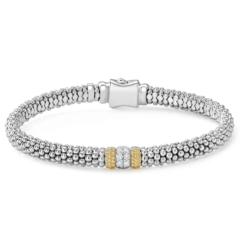 Exclusive Jewelry Sale – Limited-Time Discounts Lagos Lux Single Station Diamond Caviar Bracelet, 6mm
