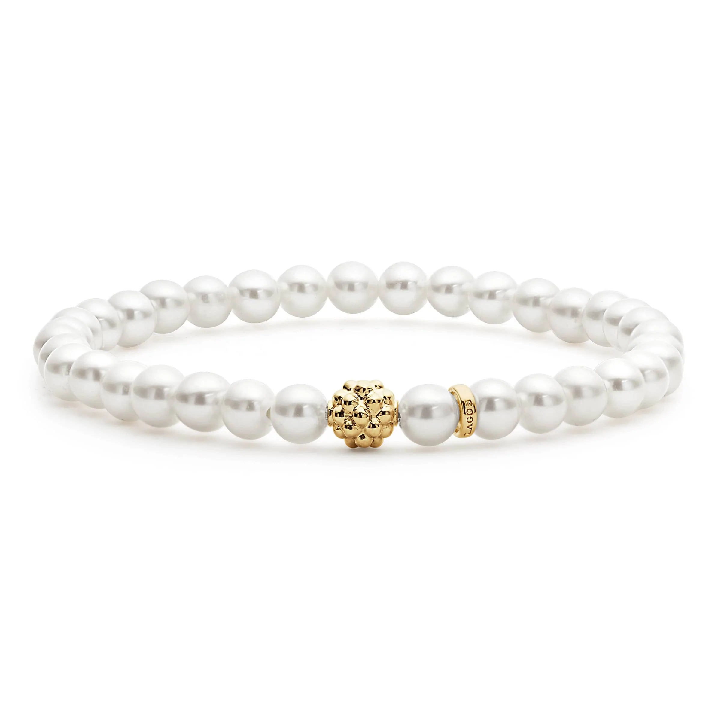 Bold And Beautiful Jewelry Now At Irresistible Prices Lagos Pearl Gold Station Bead Bracelet