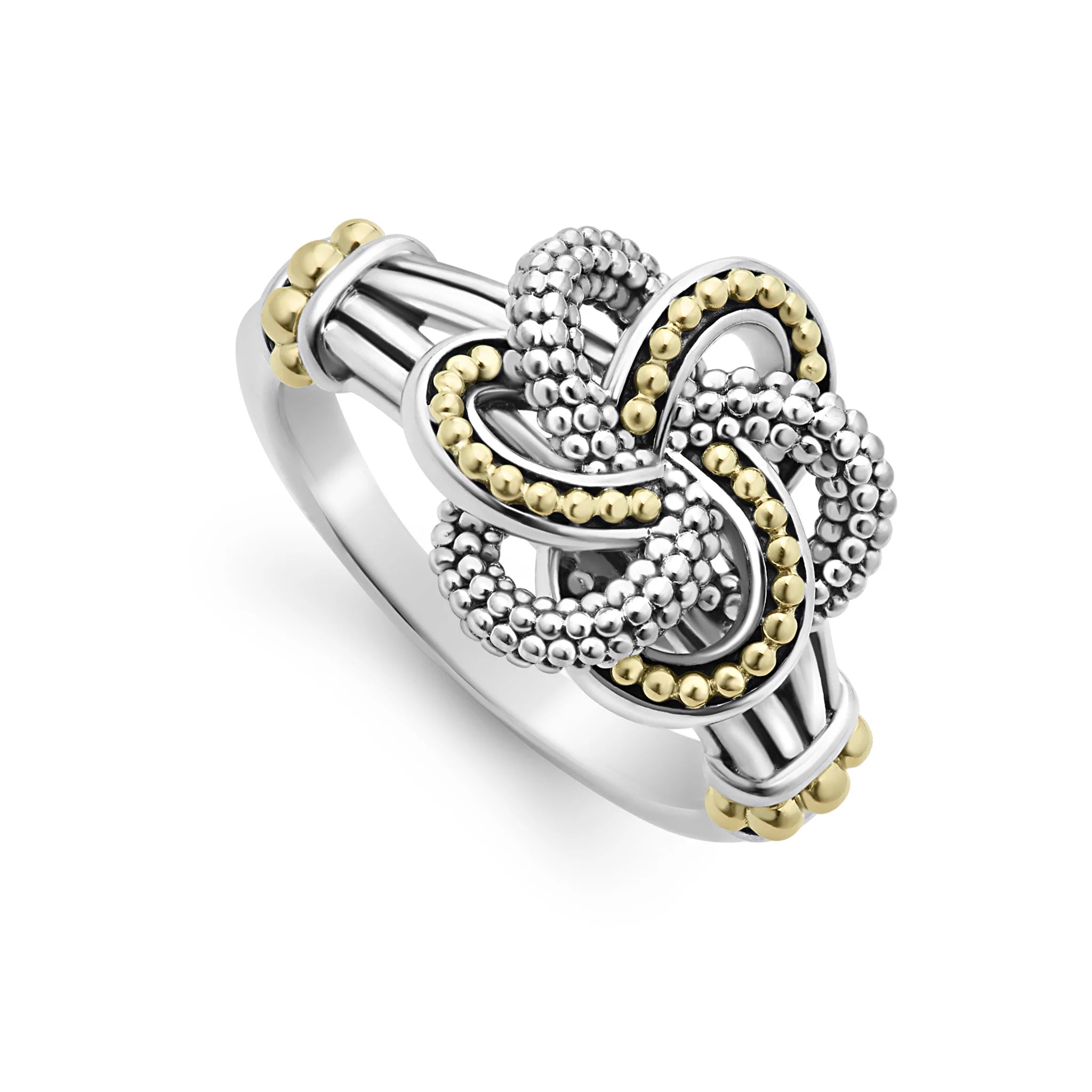 Stunning Jewelry At A Fraction Of The Price Lagos Two-Tone Love Knot Ring