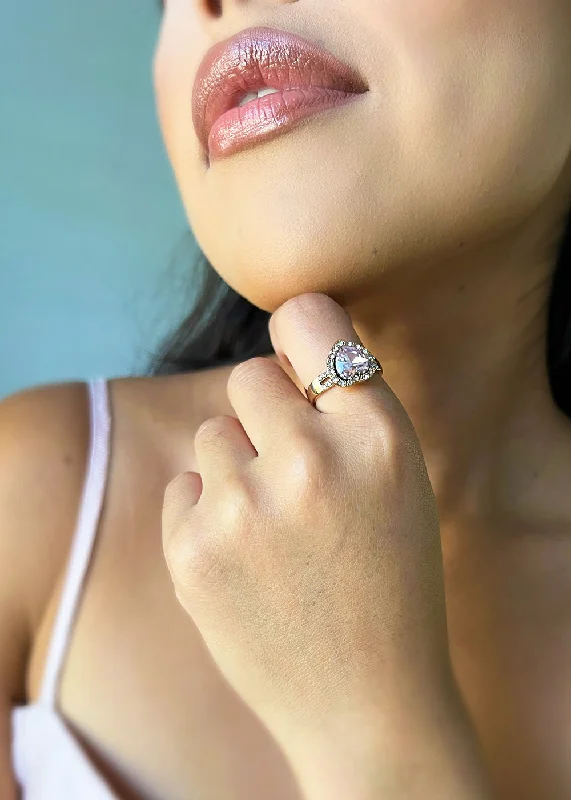 Get Your Favorite Jewelry At The Best Price Large Heart Gem Ring